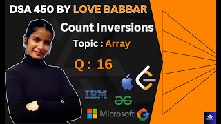 Count Inversions |Love Babbar | @TheCode.com01 #dsa #programming