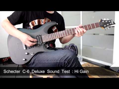 Schecter C-6 Deluxe Sound Test