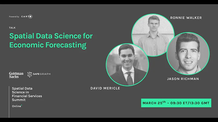 Using Spatial Data Science for Economic Forecasting | Goldman Sachs & SafeGraph