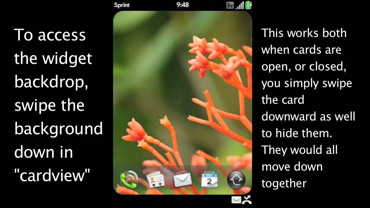 Widget Backdrop Concept for WebOS - YouTube