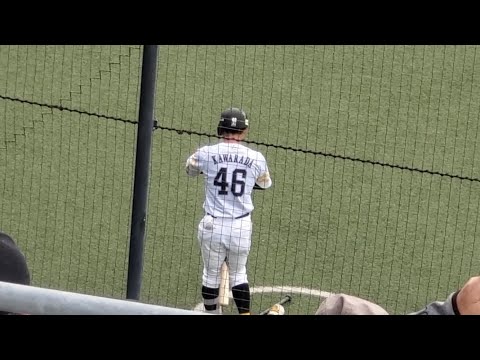 20230317　本多ｺｰﾁ? 川原田純平 登場曲【｢何度でも｣／ドリカム】　5回ｳﾗ　福岡ｿﾌﾄﾊﾞﾝｸﾎｰｸｽ2軍@ﾀﾏﾎｰﾑ ｽﾀｼﾞｱﾑ筑後［ｳｴｽﾀﾝ･ﾘｰｸﾞ 2軍戦］ﾀﾏｽﾀ筑後