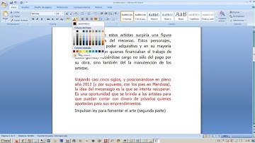 Uso de Fuente - negrita - tipo - tamaño - etc