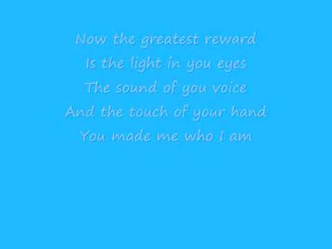 Celine Dion The Greatest Reward Lyrics