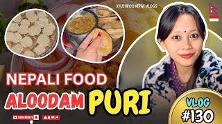 #vlog130 MEMBUAT MAKANAN NEPAL PURI DAN CURRY KENTANG BERSAMA  SUAMI 🥰🇳🇵