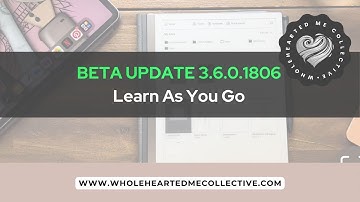 reMarkable 2 | Beta Update 3.6.0.1806 Features + Overview