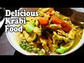 KRABI FOOD: DELICIOUS Southern Thai Food at Ruen Mai, Krabi Thailand. กระบี่