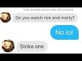 FUNNY TINDER TEXTS