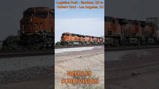 BNSF 8394 WB Z-LPKLAC Logistics Park Gardner, KS to Hobart Yard Los Angeles, CA 3-1-2025