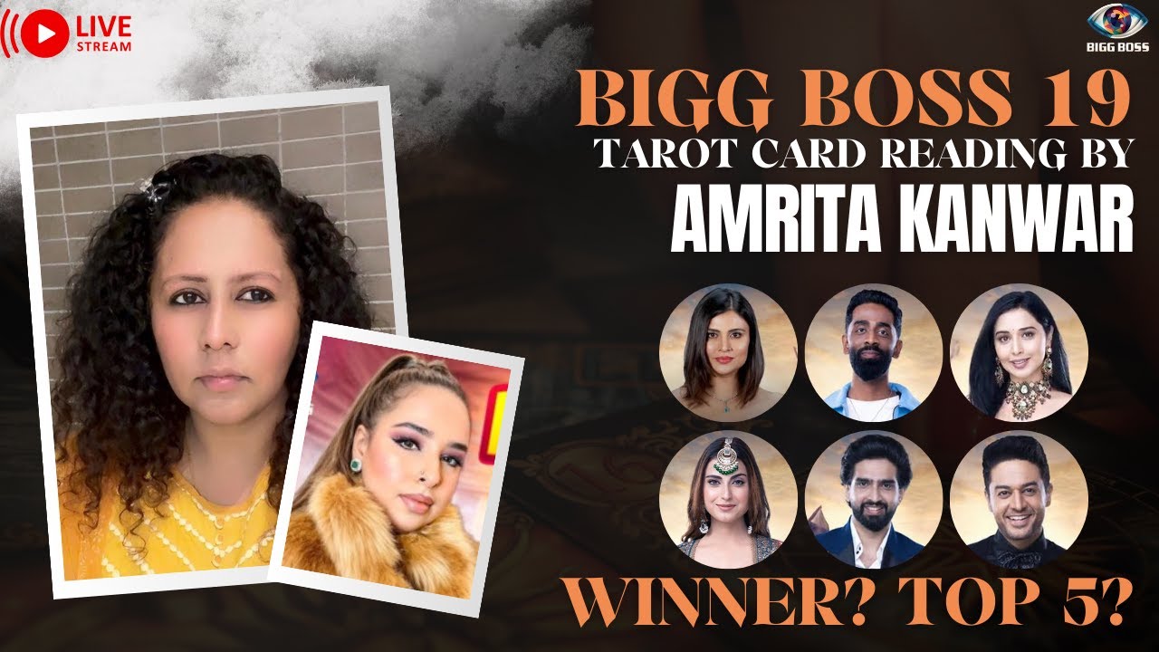 Bigg Boss 19: Winner & Top 5 Prediction by Tarot Card Reader AMRITA KANWAR