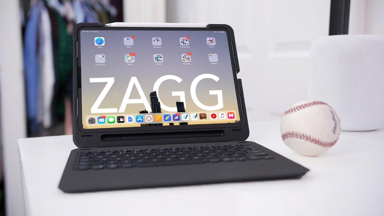 ZAGG Slim Book Ultrathin Case Black Hinged with Detachable Bluetooth Keyboard for Apple iPad Pro 9.7 