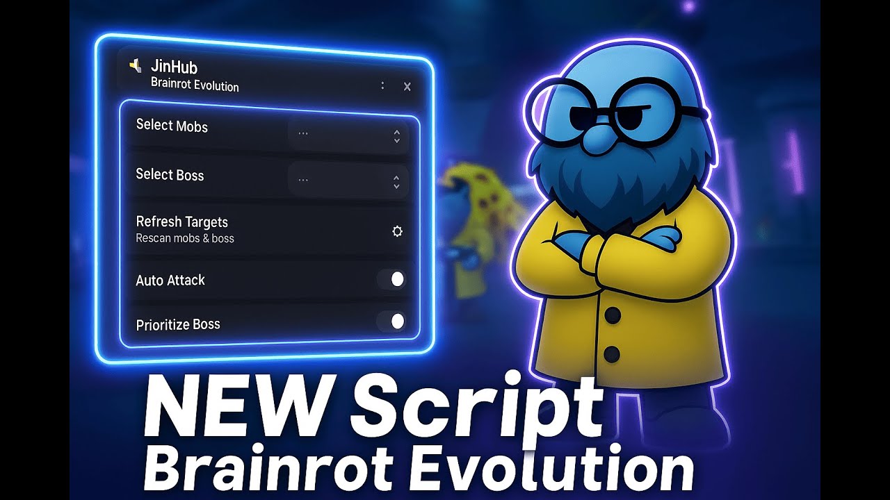 NEW Script Brainrot Evolution | FREE No Key | AUTO FARM | AUTO DUNGEON |  100%PASTEBIN