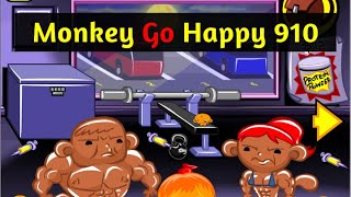 Monkey Go Happy Stage 910 - 4K - Walkthrough - A Pencilkids Game