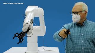 SRIs telemanipulation software integrated with Staubli robot arm
SRI has an enduring legacy in the field of robotics. In 1995 SRI licensed it’s telemanipulation software to Intuitive Surgical, which became the foundation for the DaVinci surgical robot.
Since then, researchers at SRI have continued to optimize the system to work with today’s commercial robot arms, bringing high dexterity telemanipulation to a wide range of industries.
With SRI’s system a user is able to precisely operate a robotic arm from a remote location, without having to be in direct view of the hardware. The 3D camera system and advanced vision technology integrated with a VR headset allow the operator to manipulate the arm as if they were in the workspace together.
The system is sensitive and dexterous enough to safely handle fragile items such as glass test tubes. A clutching capability allows the operator to remain comfortable without losing any functionality of the arms extended range of motion.
Small objects like pills can be easily picked up and placed wherever the operator intends, all from outside of the physical work space.
The side by side demonstration shows the smooth and natural movement of the system, conducted with an off-the-shelf controller. The operator freely moves in space and the arm mimics those gestures in three dimensions and real time. The software is compatible with third party robot arms and can integrate safety and collision controls according to specific customer needs.
Contact SRI Robotics to learn more: https://www.sri.com/robotics
Inventing a better future, together.
Connect with SRI:
http://www.linkedin.com/company/sri-international
https://twitter.com/SRI_Intl
http://www.facebook.com/sri.intl
Subscribe to SRI’s newsletter at: https://www.sri.com SRIs telemanipulation software integrated with Staubli robot arm