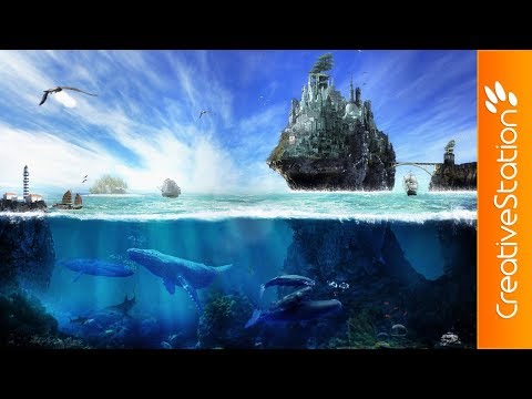 Water Castle - Speed art (#Photoshop) | CreativeStation