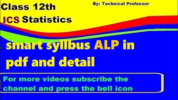 12th class. Statistics 2nd year Smart syllabus 2021.Punjab board Stat state || Smart syllabus