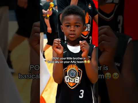 Little bro the real MVP🥺😭 #fyp #aau #madehoops #basketball #brother