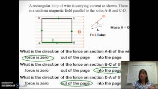 AP Physics 2 Unit 5. Magnetism Video 3 Magnetic Forces on Current Carrying Wires