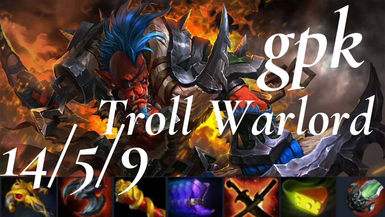 gpk Troll Warlord vs V-Tune Phantom Assassin - PA & Phoenix, counter game - dota2