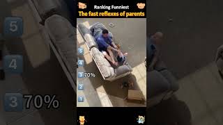The fast reflexes of parents🧒👧🤣  #funny  #baby #babyiesoftiktok #fyp