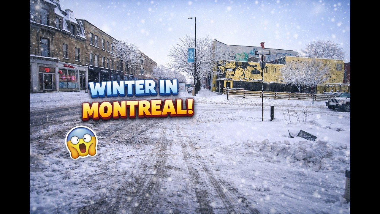 Montreal in a Snowstorm ️ 4K POV Walk Through Downtown Montreal, Quebec ...