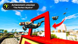 I Landed Perfect Skydive Stunts In GTA 5