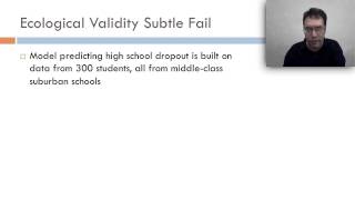Week 6: Over Validity Considerations