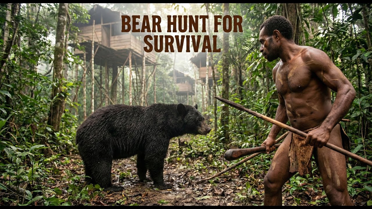 Bear Hunt for Survival: How the Korowai Tribe Live Completely Off the Land (Full Documentary)