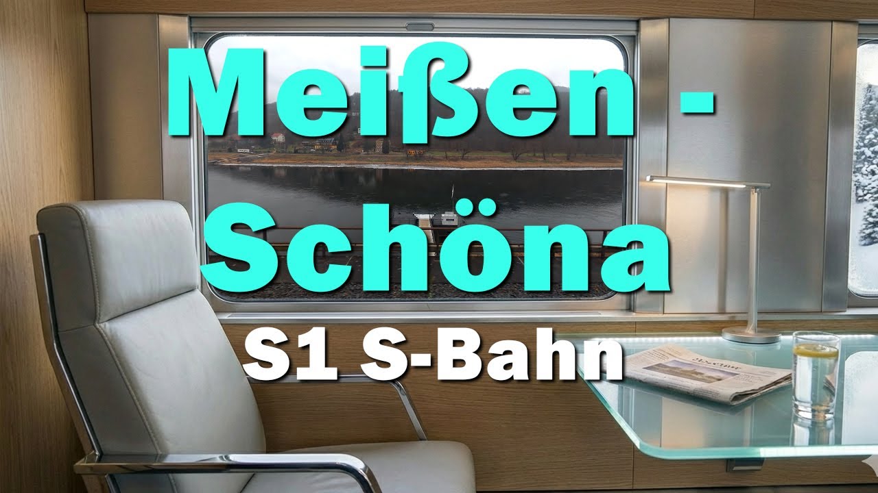 Meißen - Schöna | S1 S-Bahn | Train Window POV | 4k