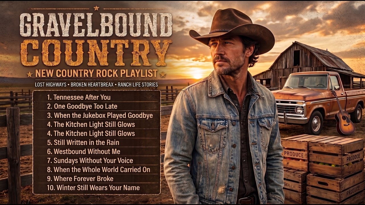 Country Rock Playlist – Broken Hearts, Bitter Memories \u0026 Lost Love  Americana Songs
