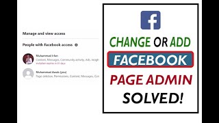 ✅ How to Change Admin on Facebook Page | Add Admin to Facebook Page