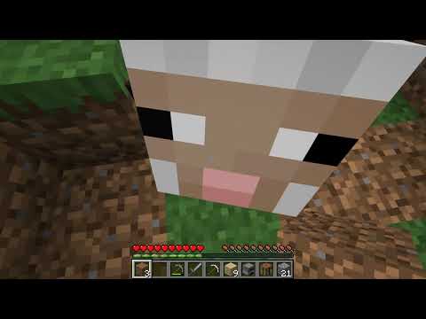 как полностью пройти майнкрафт без ходьбы №1 (овечка герой)