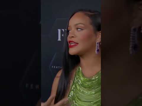 ASAP Rocky getting jealous while Rihanna is doing interview. #savagexfenty #nyfw #shorts