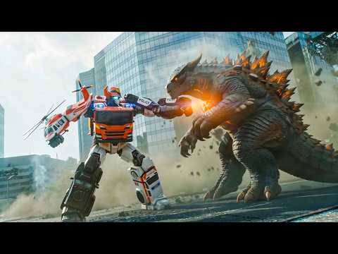 RESCUE <strong>GUARDIAN</strong> Ranger Force vs kaiju GROUNDBREAKER | Tokusatsu 5 Emergency Vehicles Hero Combiner