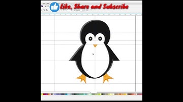 Cute Little Penguin 🐧 in CorelDrawX8 #penguin #short #shorts #coreldraw #youtubeshorts #shortsvideo