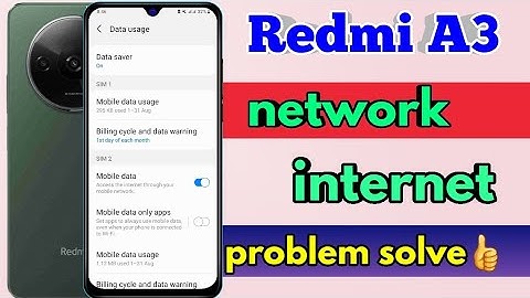 redmi a3 network problem, redmi a3 network settings