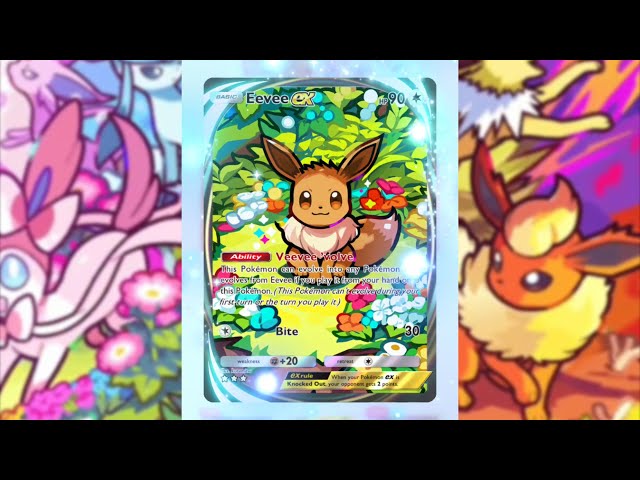 Pokémon TCG Pocket - Eevee EX Immersive Card Animation | Eevee