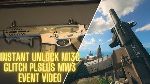 Instant Unlock New M13C Skip Event Easy Glitch Plus MW3 Event Video