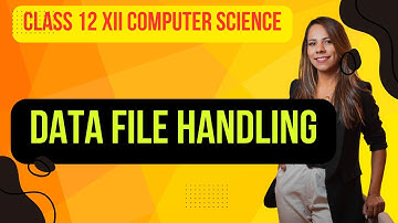 CLASS 12 XII C++ DATA FILE HANDLING COMPUTER SCIENCE