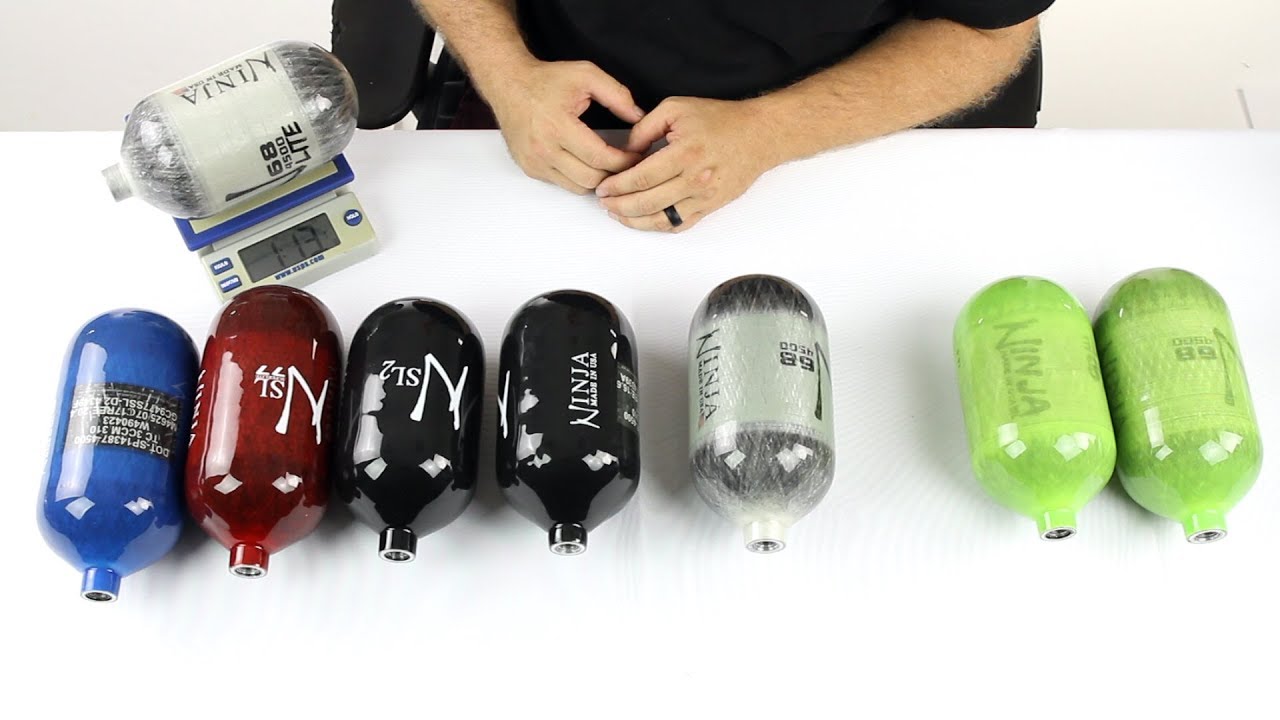 Ninja SL2 Carbon Fiber Air Tank - 77/4500 w/ Ultralite Regulator
