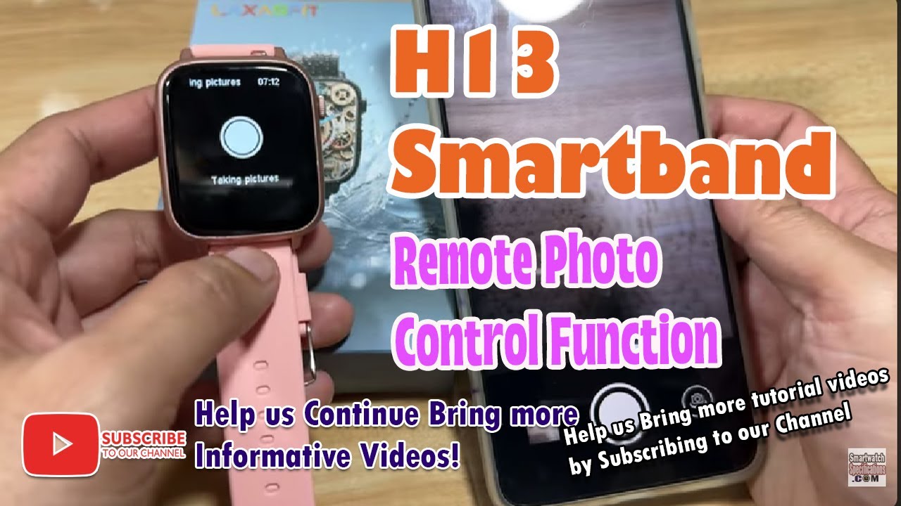 [Demo] H13 Smartwatch - Remote Photo Control - YouTube