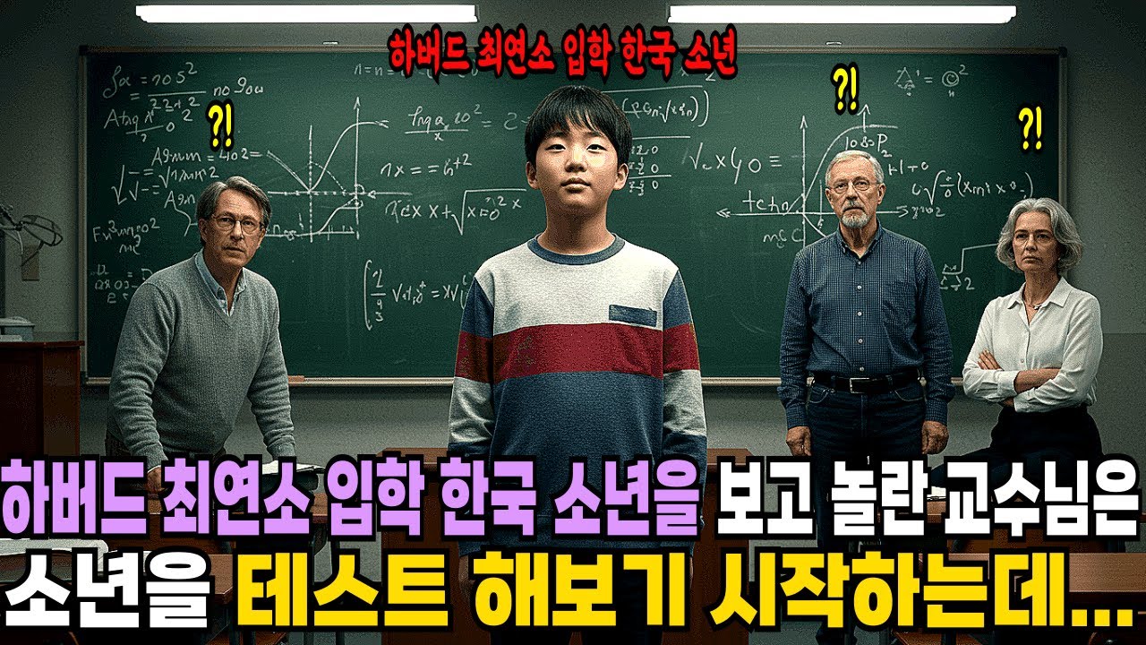 하버드 최연소 입학 한국 소년을 보고 놀란 교수님은 소년을 테스트 해보기 시작하는데...