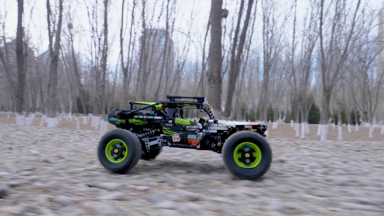Mould King 18002 RC Buggy in gravel driveway YouTube
