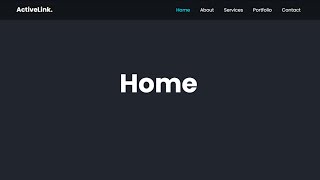 How to Create an Active Nav Link on Scroll using HTML CSS and JavaScript   Active Menu Class