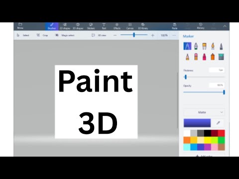 Paint 3D | Class 3 Computer Lesson | Learn 3D Drawing and Painting for ...