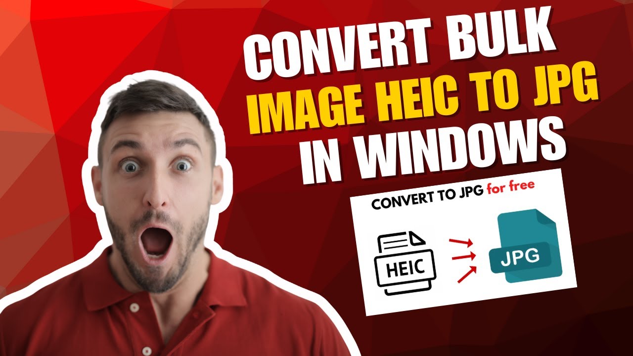 How to Bulk Convert HEIC to JPG on Windows – Fast & Easy Method!