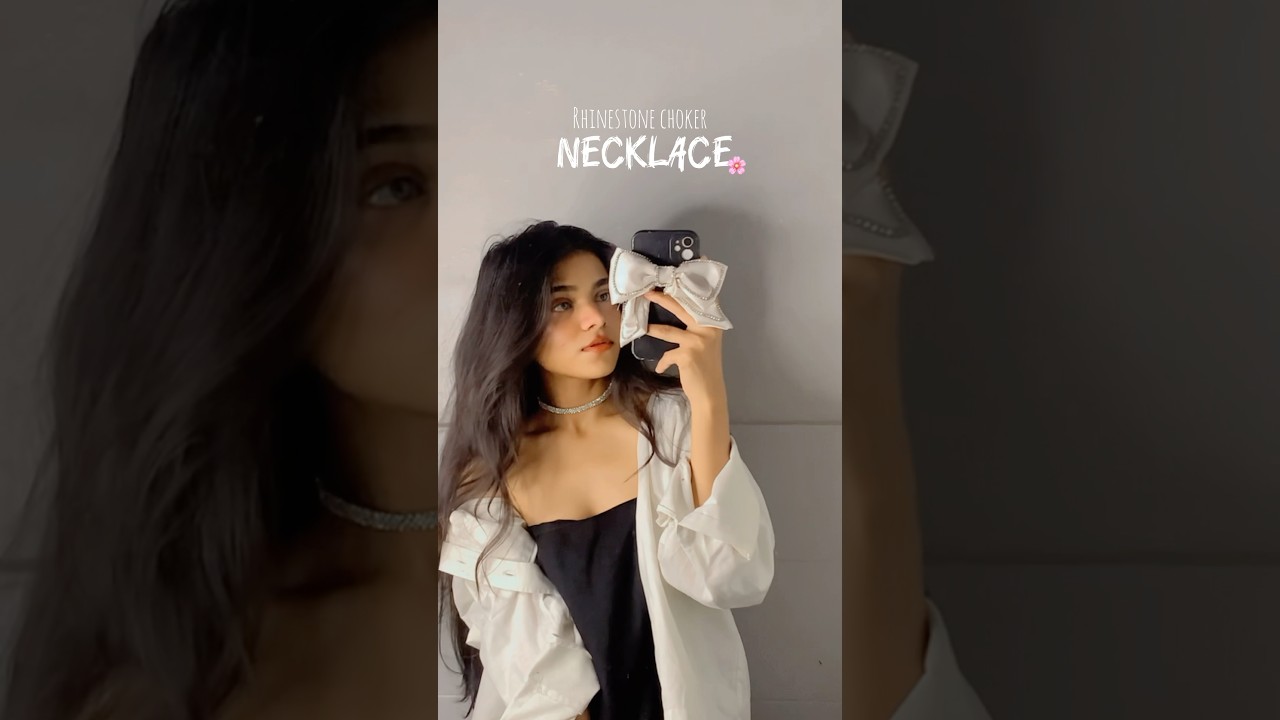 DIY CHOKER NECKLACE 🌸