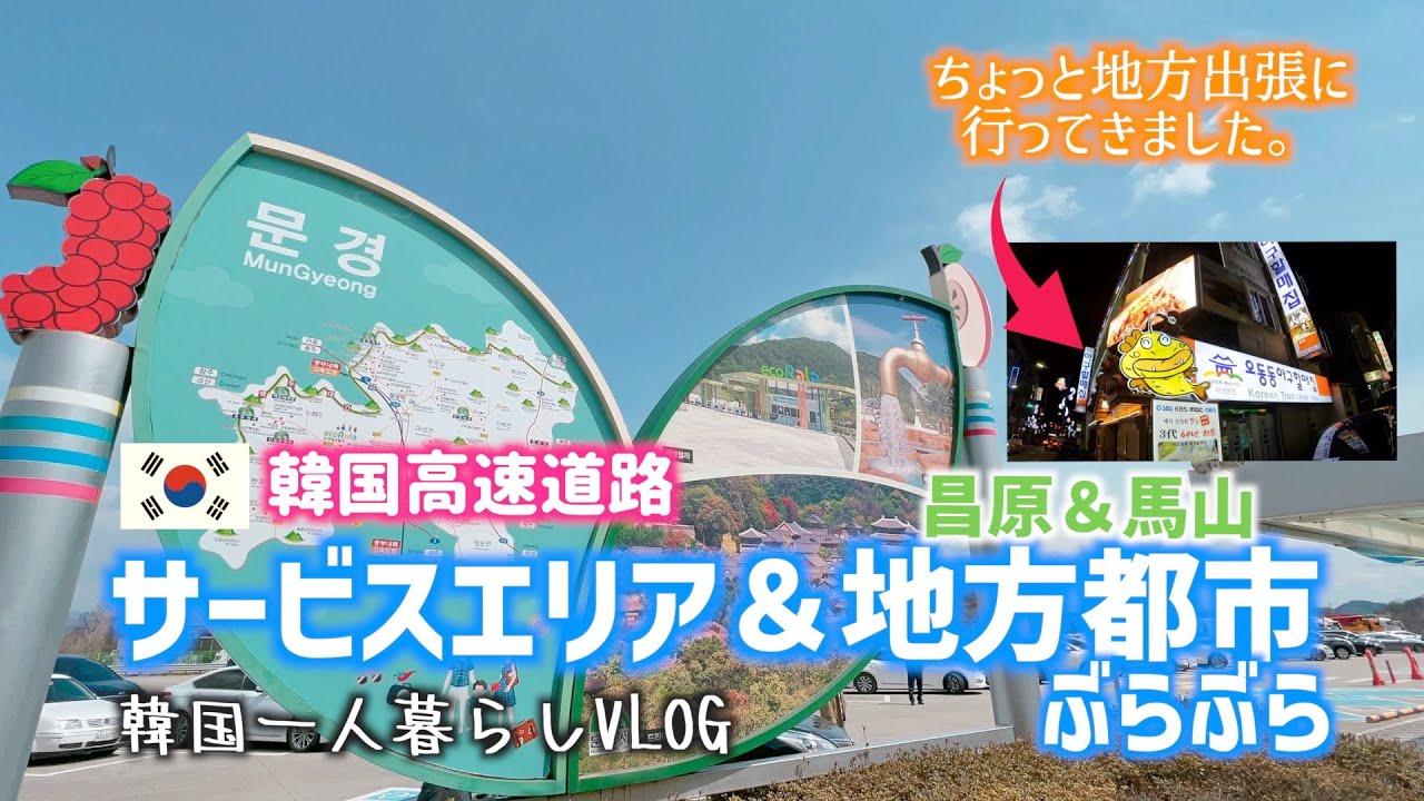 VLOG#94 【韓国高速道路SA】サービスエリア＆地方都市ぶらぶら