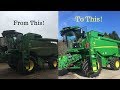 Washing The Combine! JD T670i