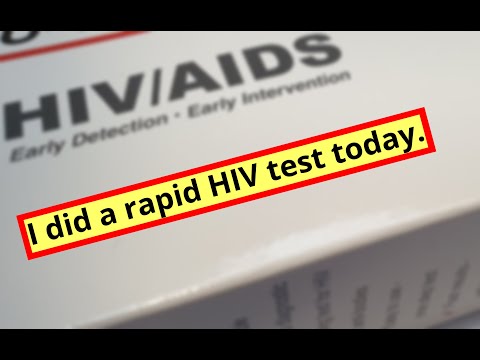 This is how the RAPID HIV test works.