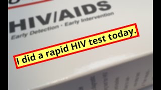 This is how the RAPID HIV test works.